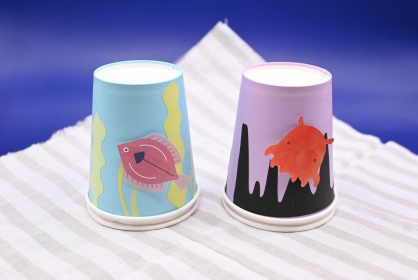 【ひらめきワークショップ】企画展関連WS　 紙コップ水族館
