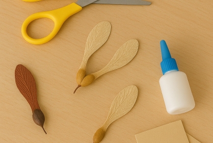 【ワークショップ】飛ぶ種の模型をつくろう