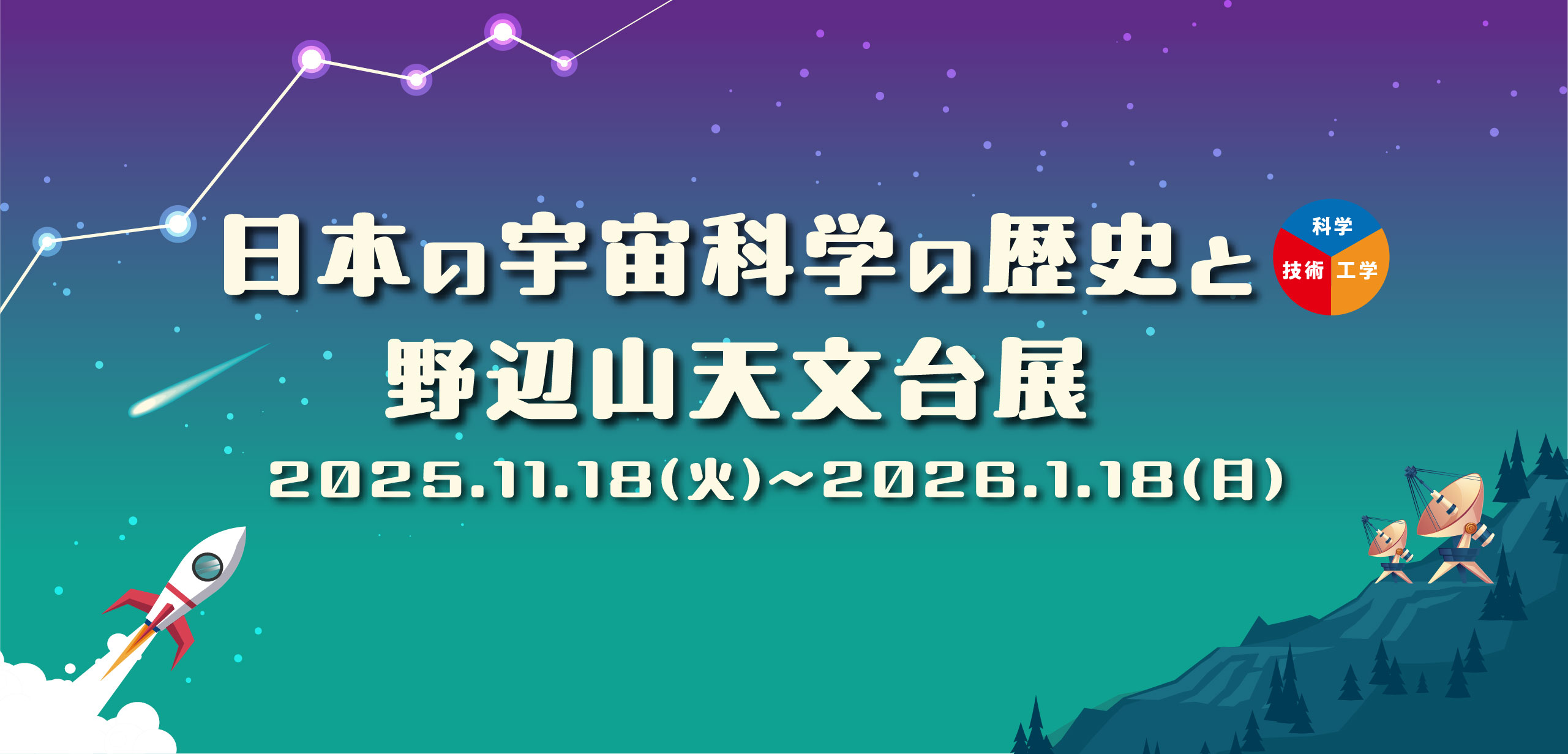【冬の企画展】日本の宇宙科学の歴史と野辺山天文台 展