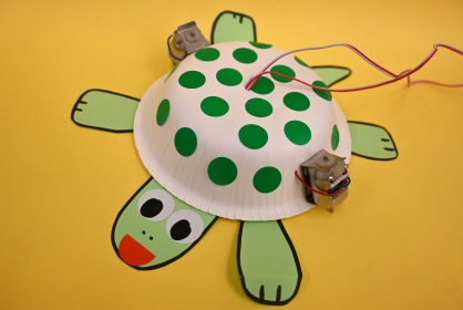 【ワークショップ】モーターを使った工作（中級）トコトコお散歩カメさん